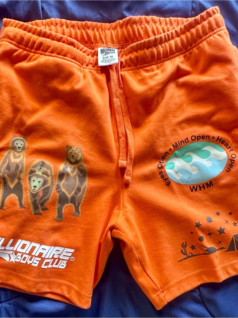 Billionaire Boys Club XL Orange Graphic Mens Shorts